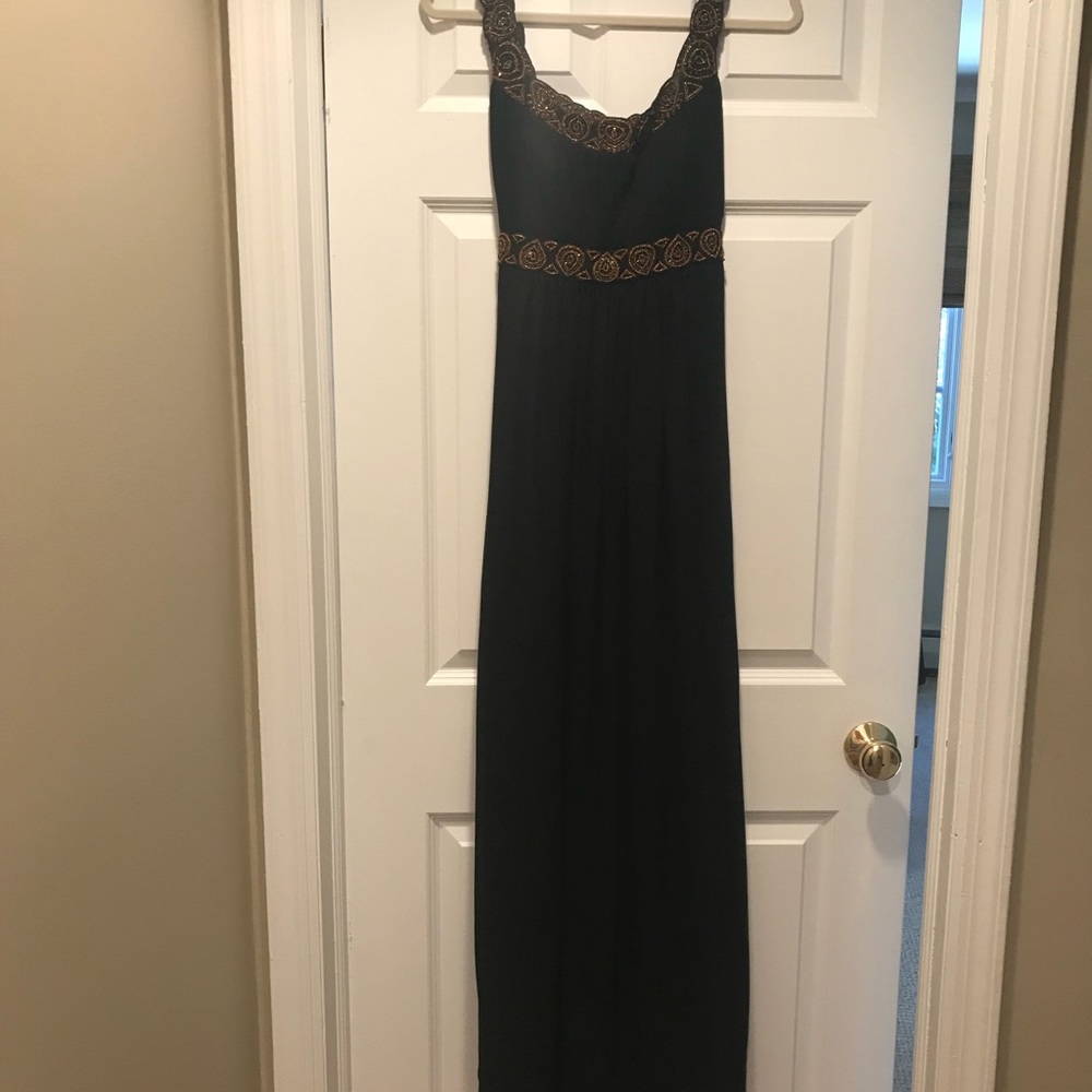 Long maternity evening gown